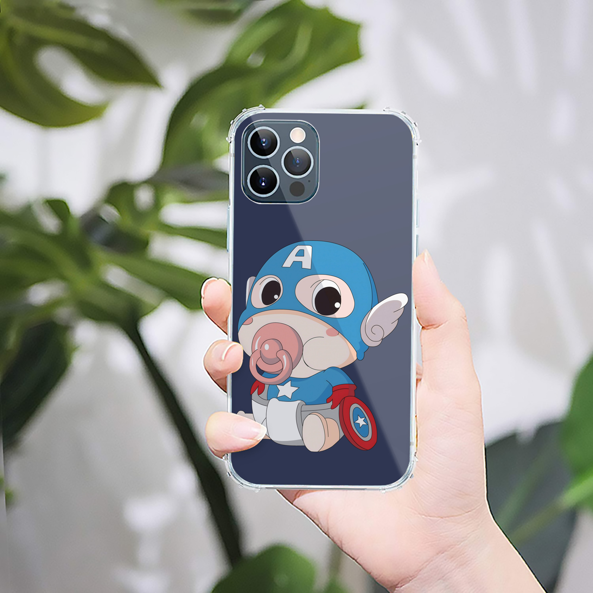 （画像用） アベンジャーズ The Avengers 【iPhone 12シリーズ対応】透明スマホケース（クリアソフトケース）